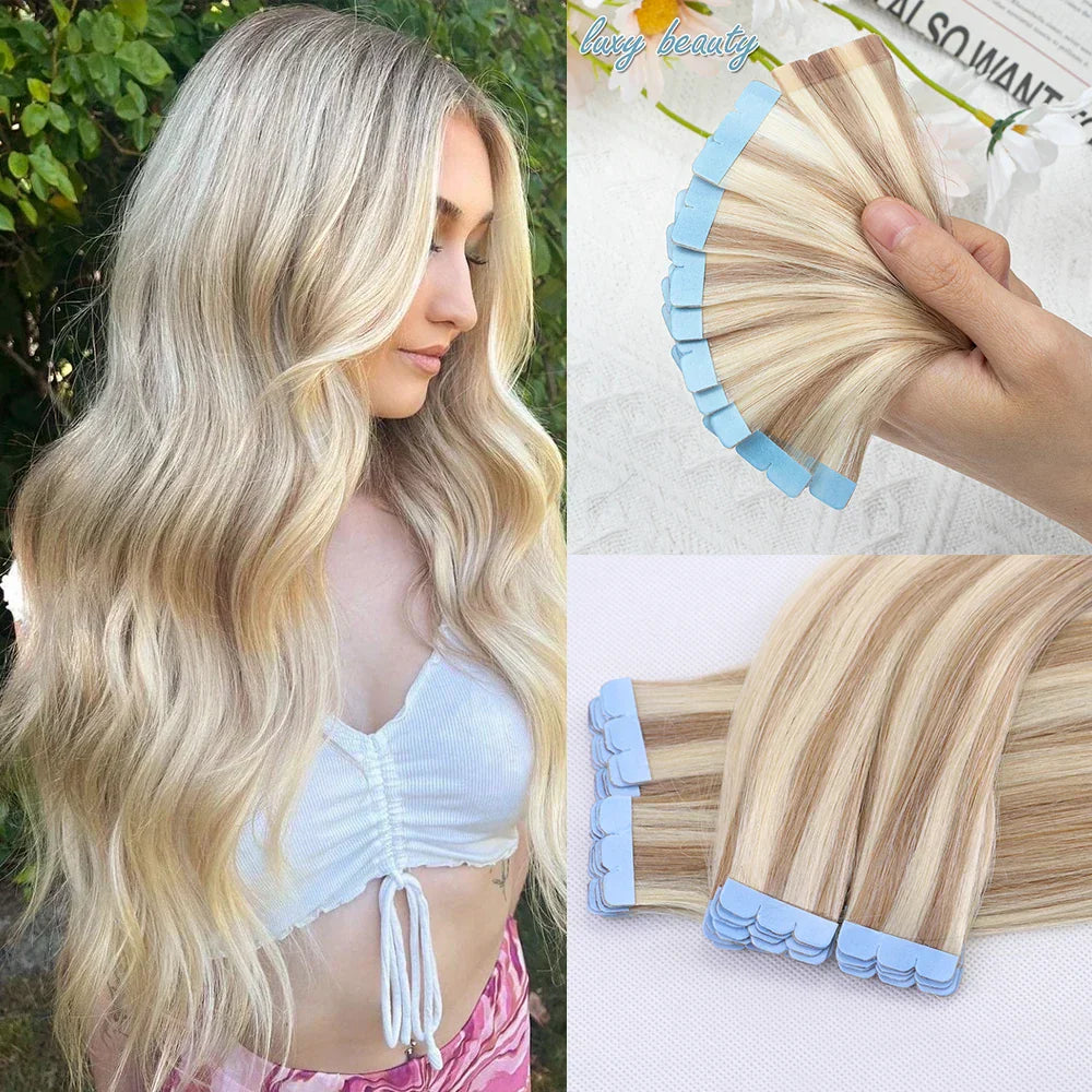 Mini Tape In Human Hair Extensions Double Side