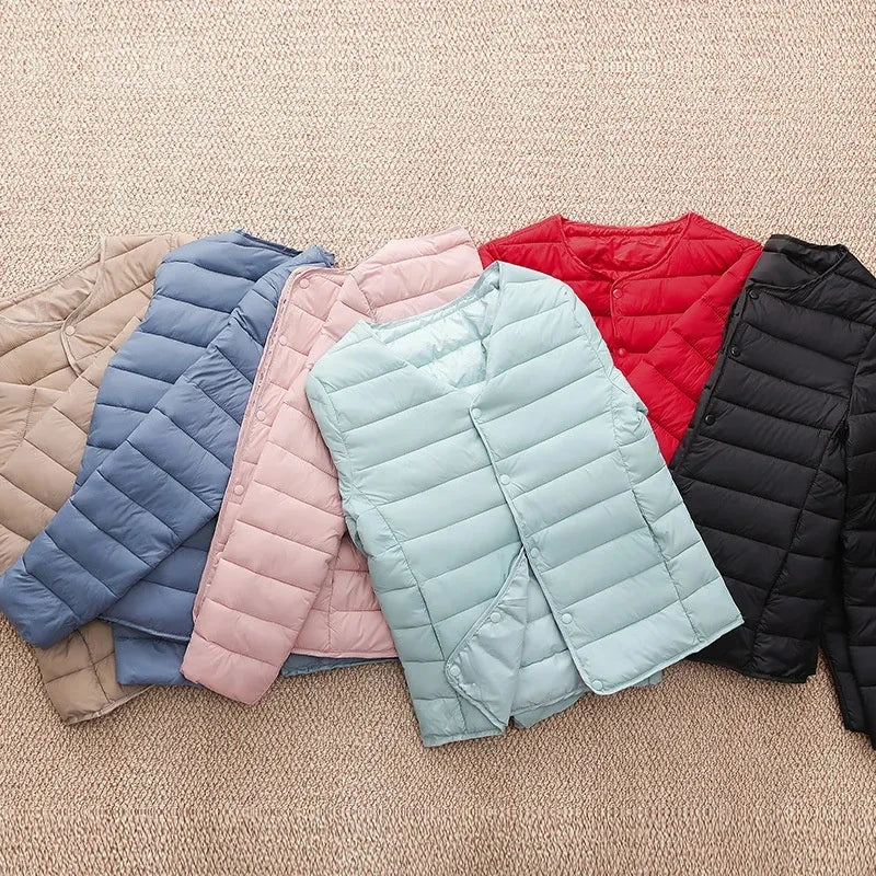 New Women Cotton Jacket Autumn Winter Ultra Light