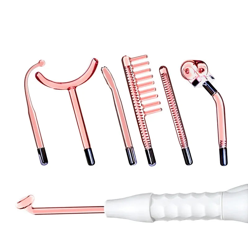 Red Or Violet Ray Electrodes Glass Tube Wand