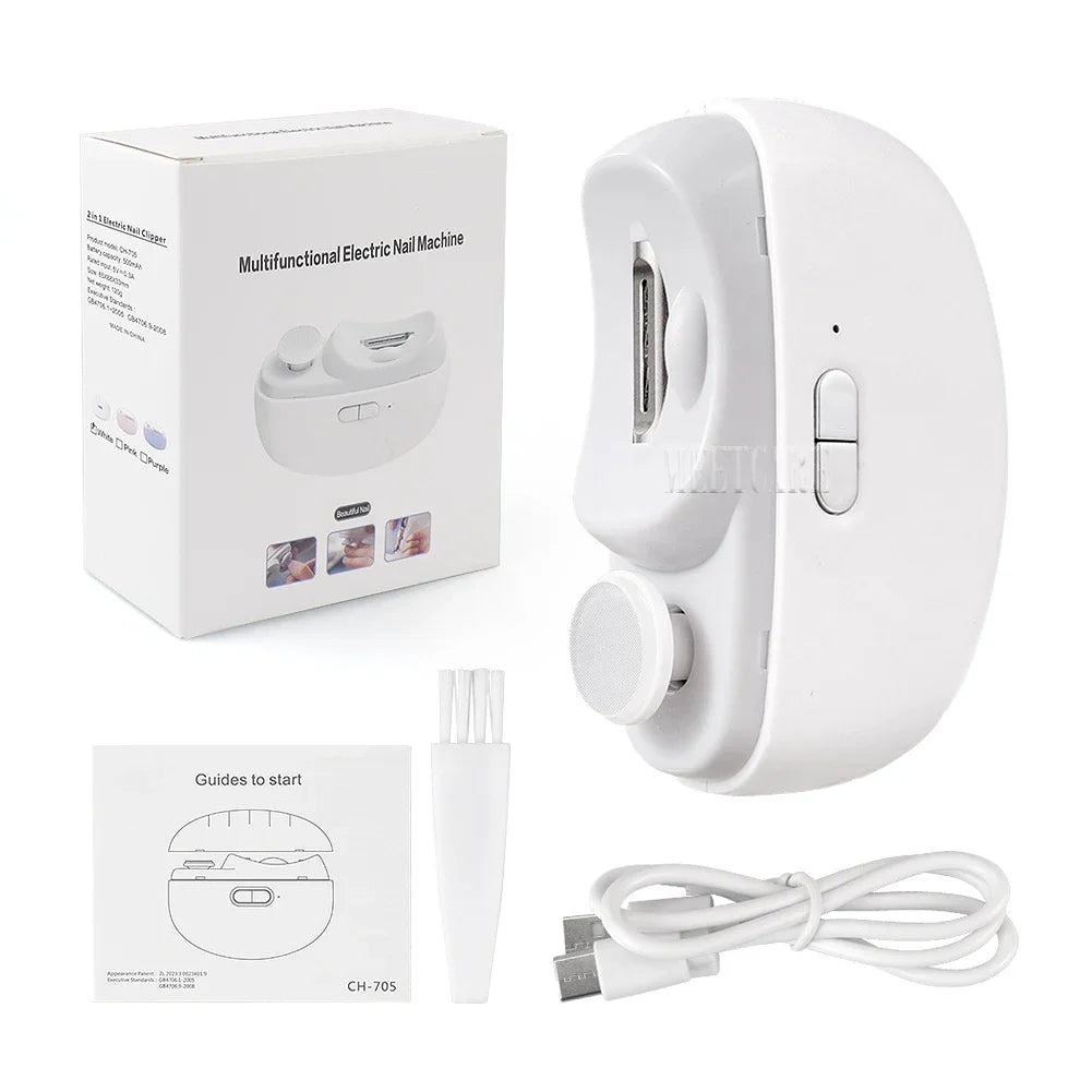 Wireless Nail Clipper In Grinding And Polish Trimmer