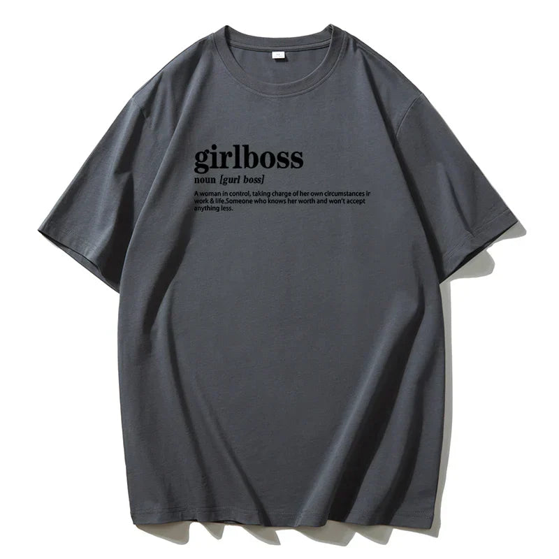 Blessyuki Summer Cotton T-Shirts Women Soft O-Neck Letter