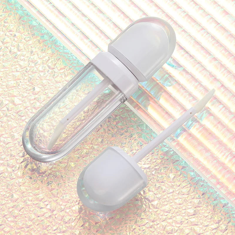 Pink Flat Lip Gloss Tube Dispensing Bottle Lip