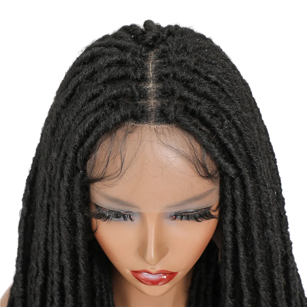 Tress Synthetic Full Lace Wig Faux Locs Braided