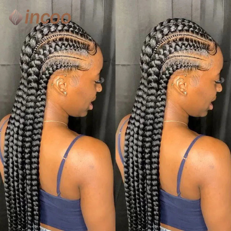 Full Lace Braided Wigs For Black