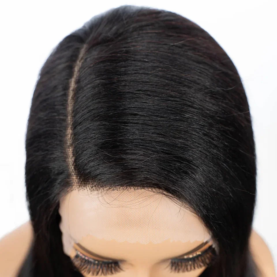 Sleek Straight Human Hair Wigs For Women Left