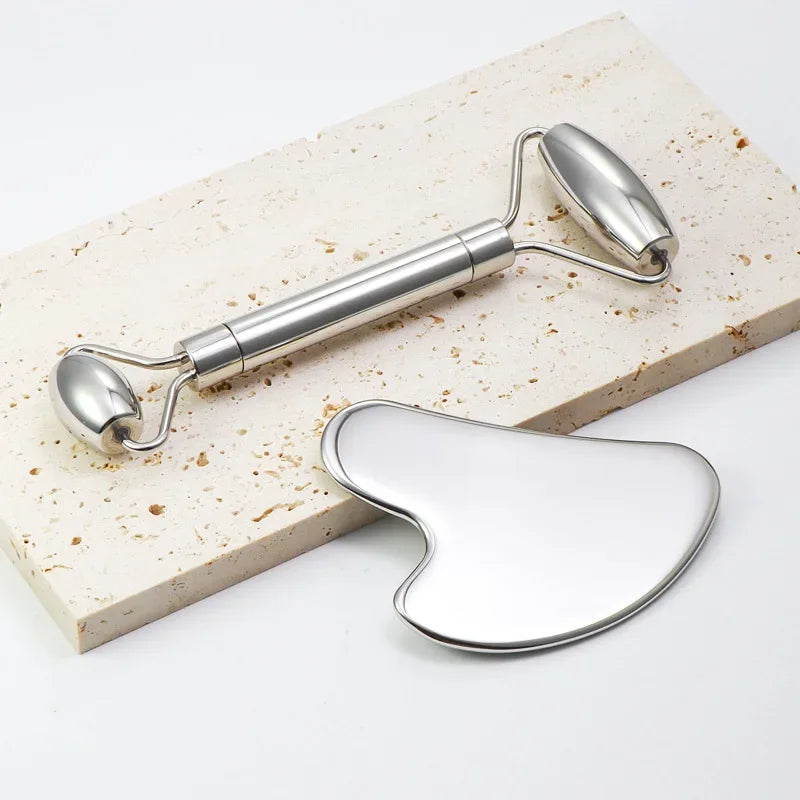 Stainless Steel Gua Sha Roller Massager Roller For