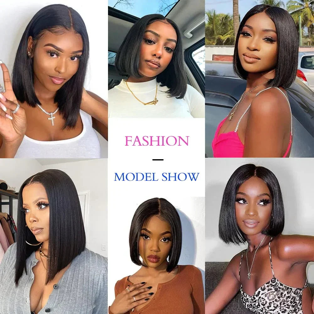 Part Bob Wig Left Side U Part