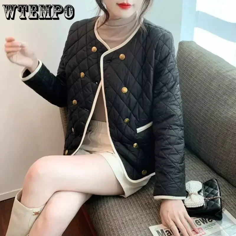 Wtempo Women'S Crop Puff Jacket Long Sleeve Warm