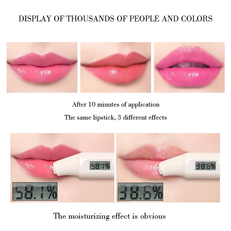 Magic Color-Changing Lipstick Aloe Vera Long Lasting Moisturizing
