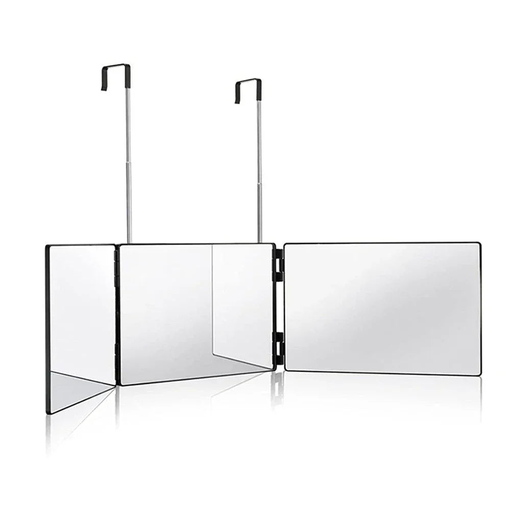 Way Mirror With Lights Cosmetic Mirror Trifold Hair