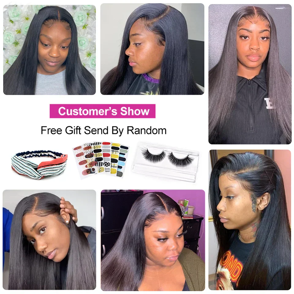 Hd Transparent Lace Frontal Wig Brazilian Straight