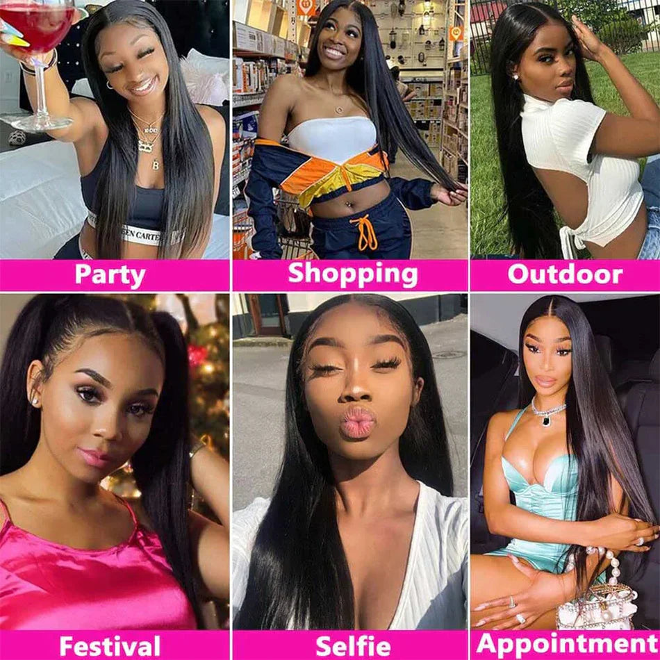 Straight Lace Front Wigs Inches Hd Transparent