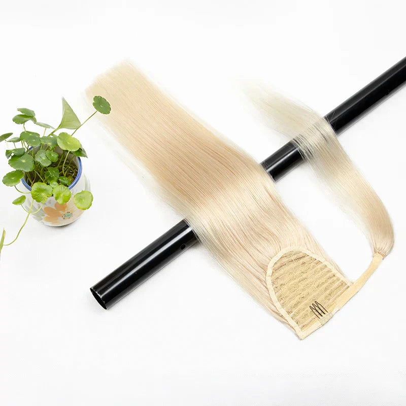 Ponytail Human Hair Clip In Extensions % Remy
