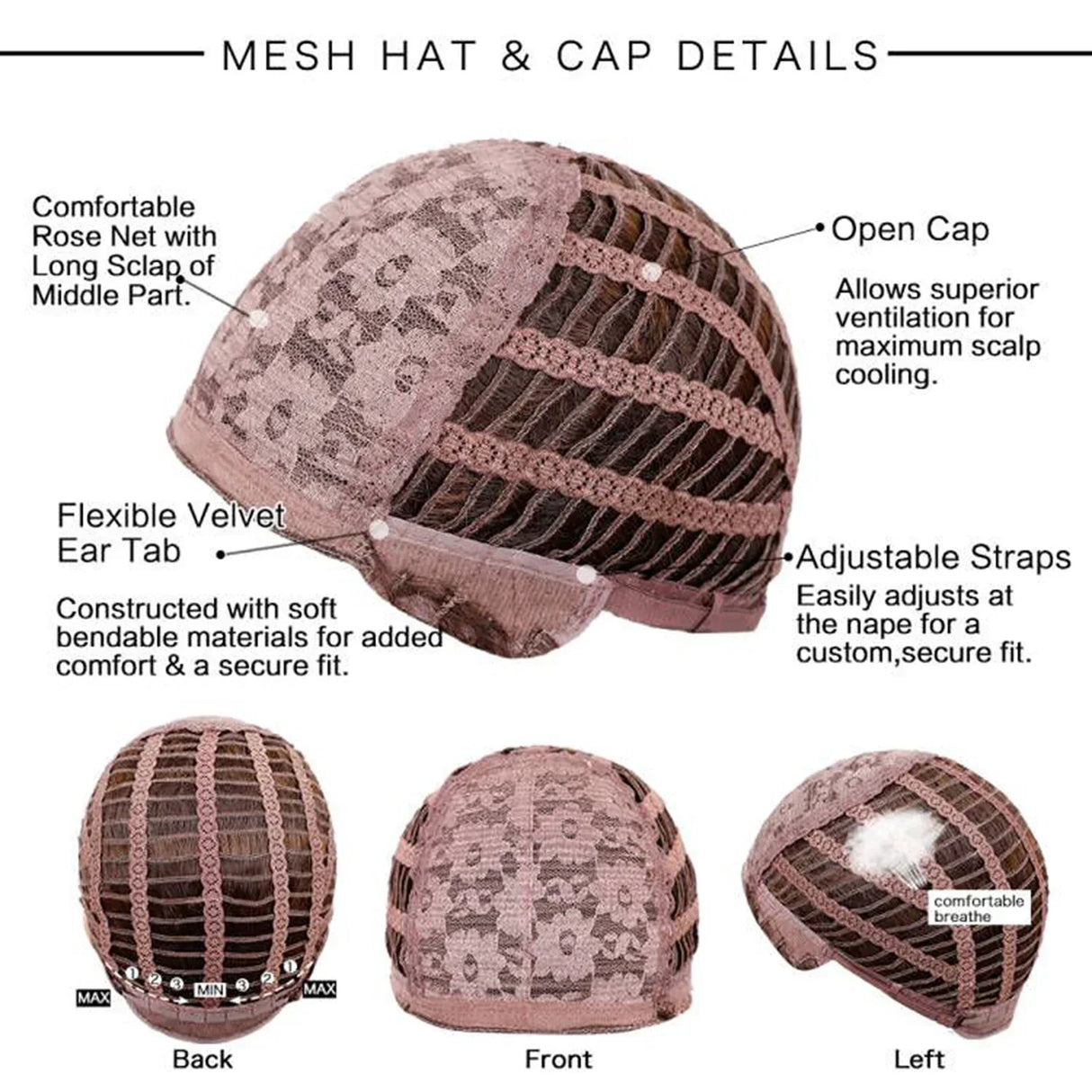 Short Pixie Cut Wig With Highlight Straight Chocolate