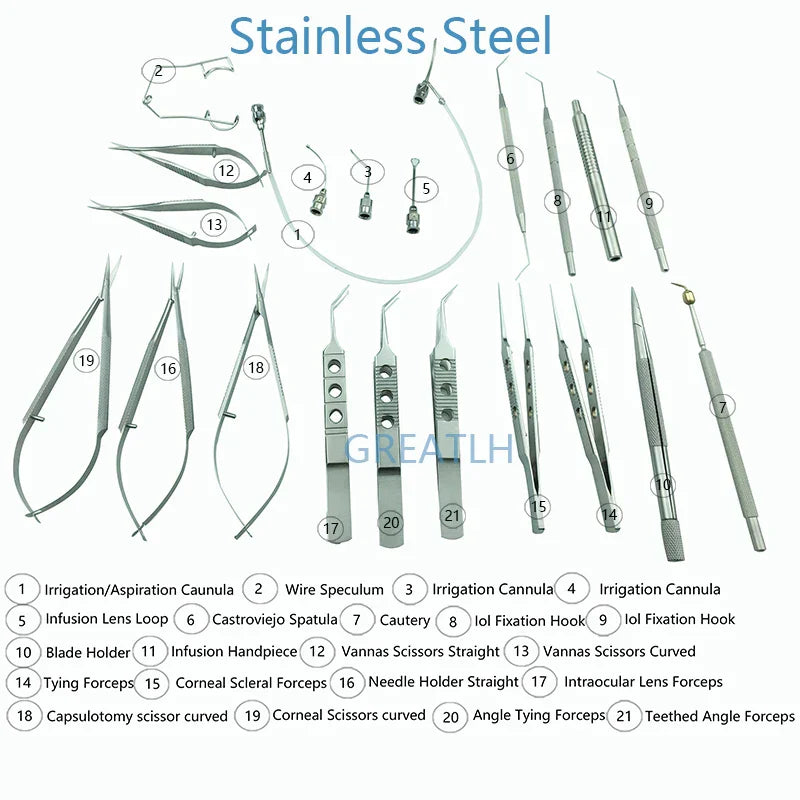 Titanium Alloy/Stainless Steel Eye Ophthalmic Instrument