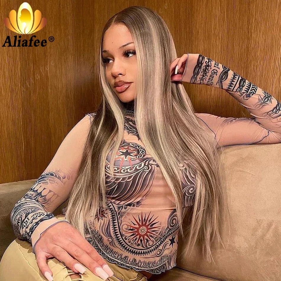 Highlight Hd X Lace Frontal Wig Human Hair