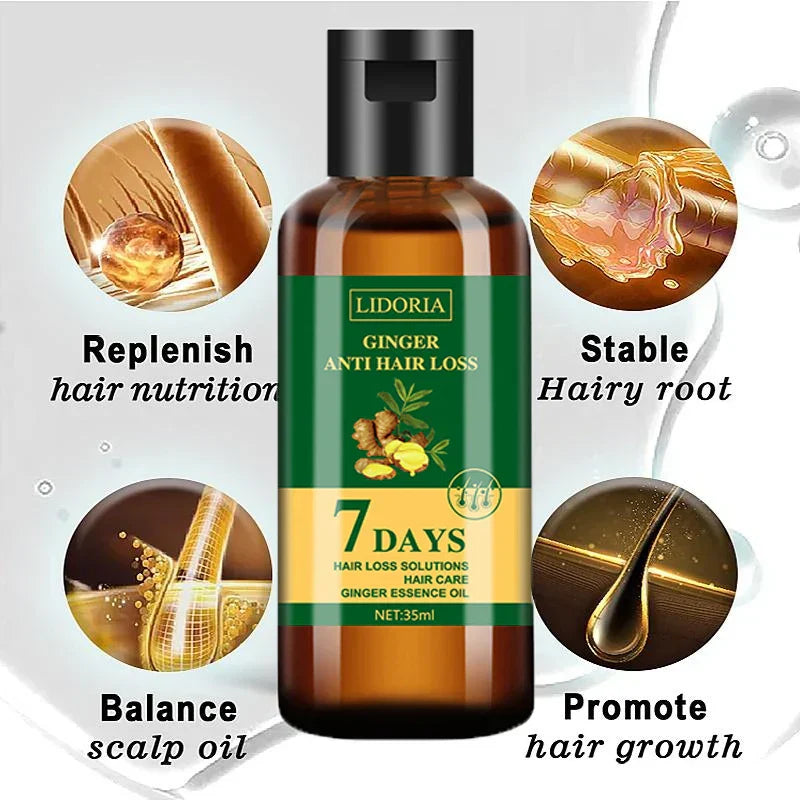 Ginger Hair Growth Product Anti-Loss Hair Regrowth Serum