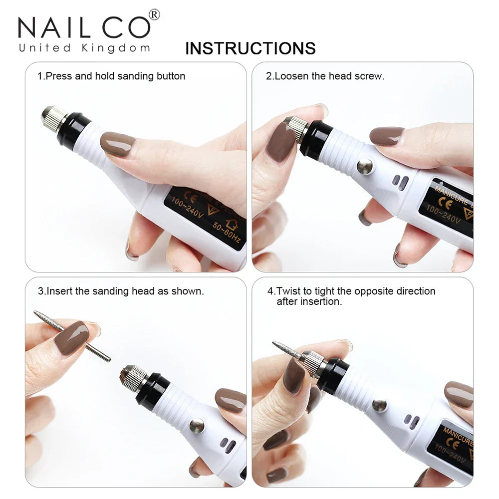 Nailco Polishing Tools Nail Drill File Portable Equipment