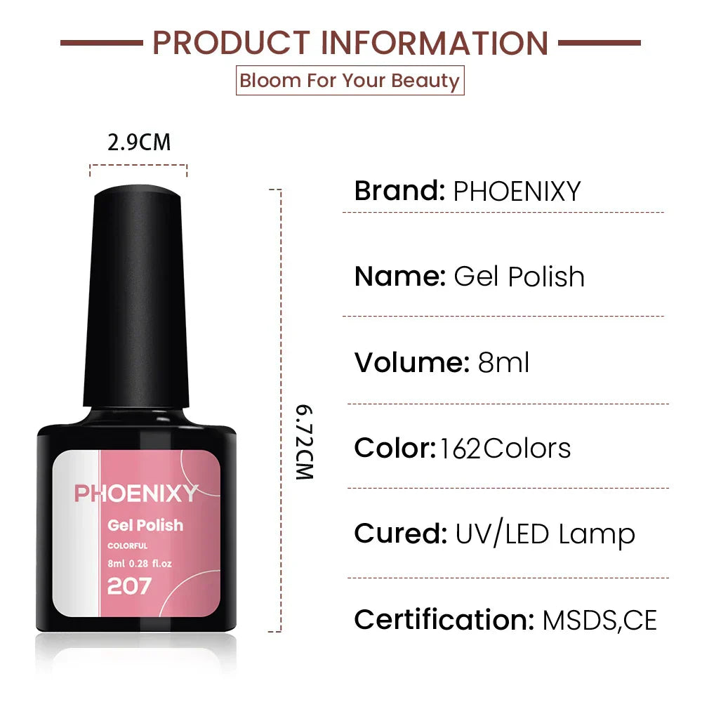 Phoenixy Gel Nail Polish Set With W Nail