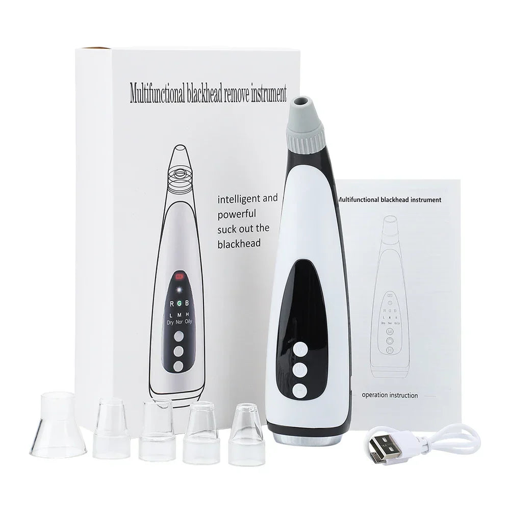Vacuum Pore Cleaner Electric Blackhead Remover Acne Black