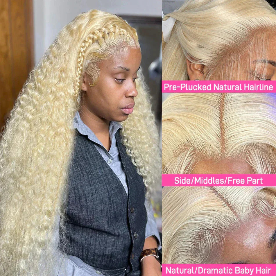 Honey Blonde Deep Wavex Hd Lace Frontal Wig