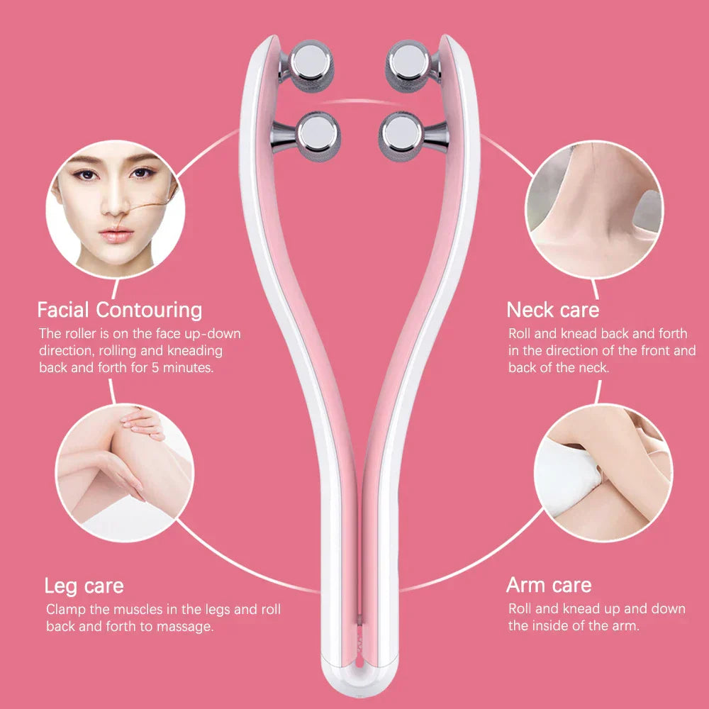 Ems Face Lifting Roller Rf Double Chin V