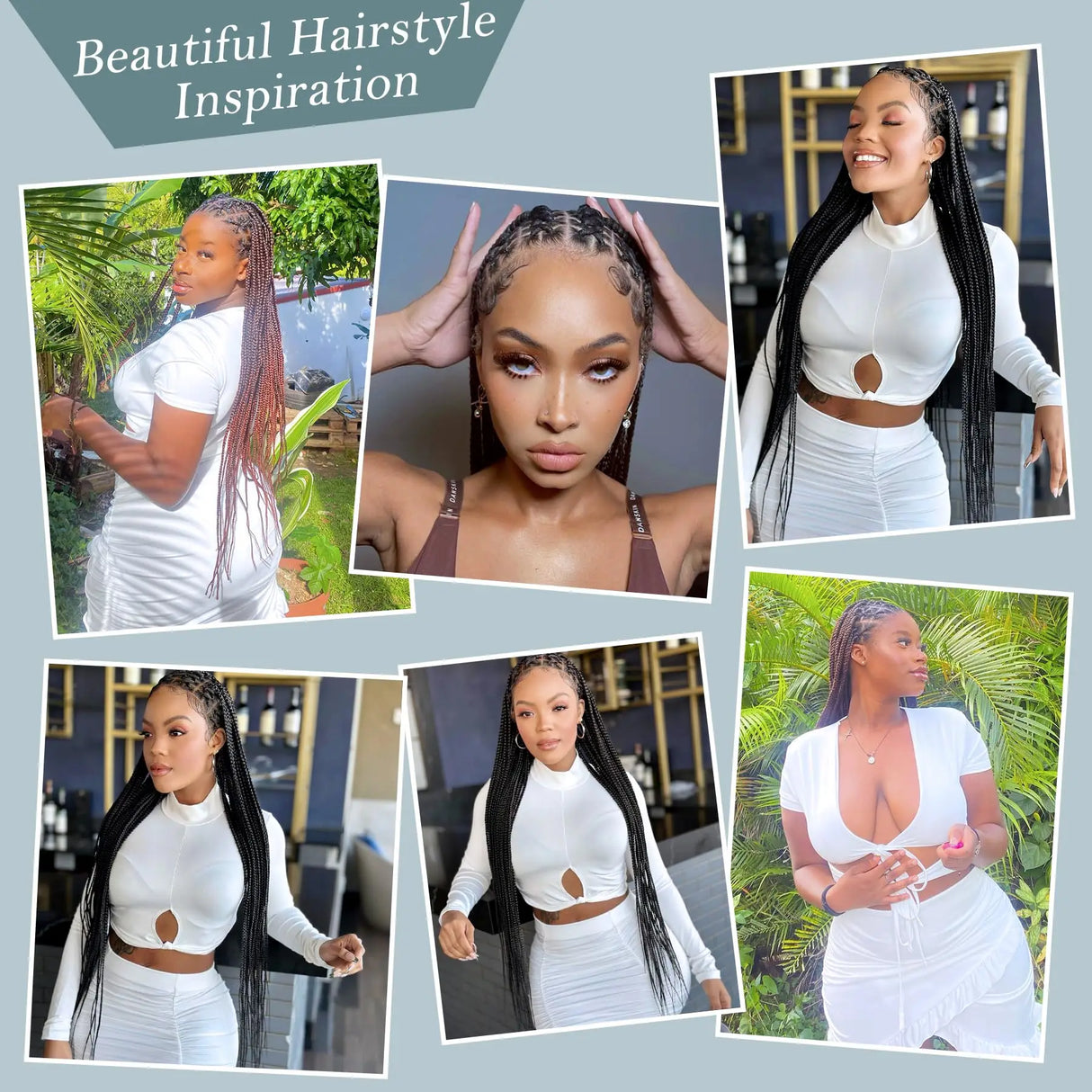 Kalyss Criss Cross Knotless Box Braided Wigs With