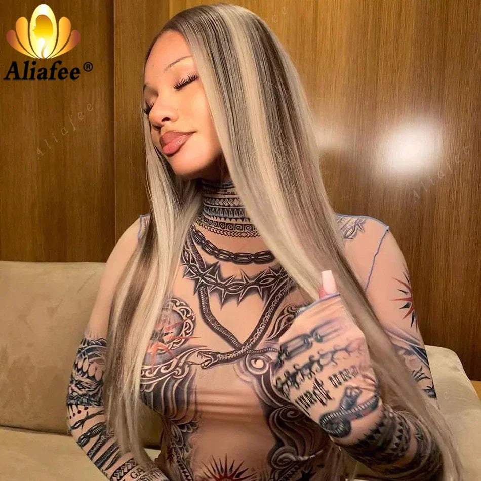 Highlight Hd X Lace Frontal Wig Human Hair