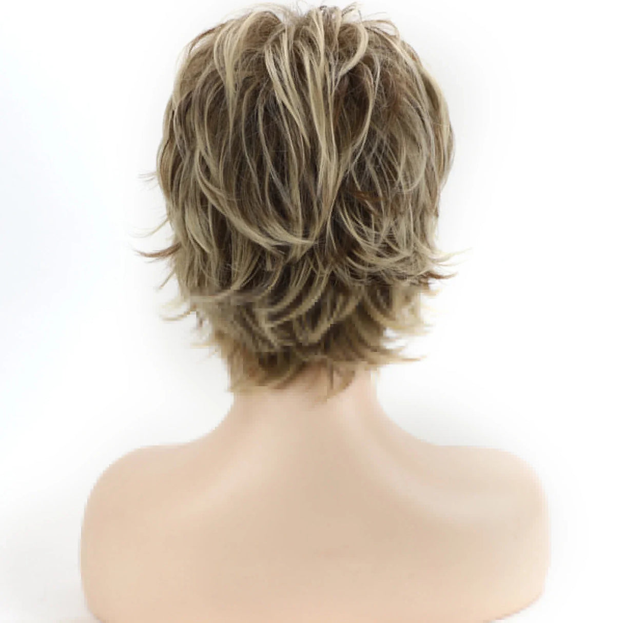 Women'S Fashion Short Synthetic Wigs Pixie Cut Blonde