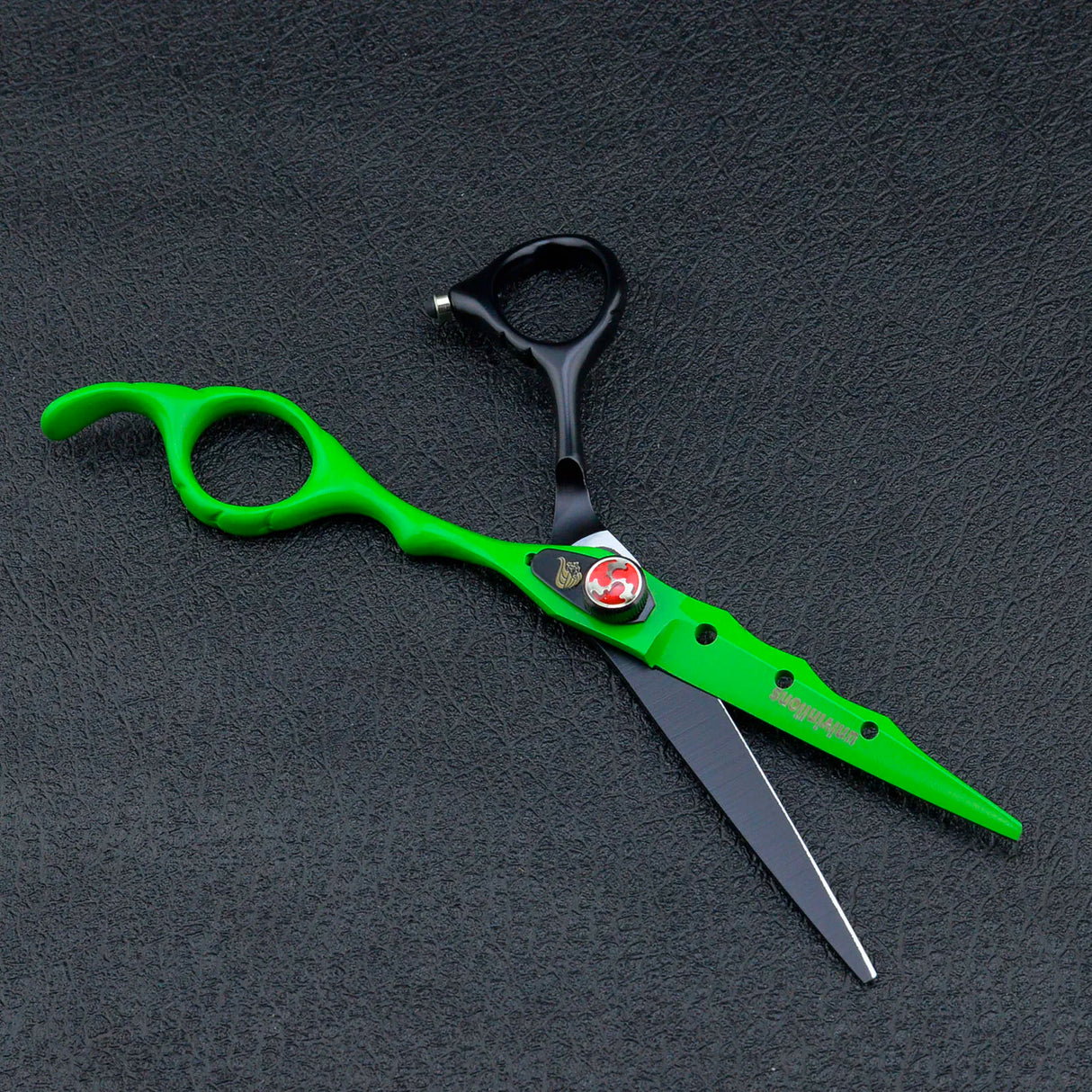 Black Green Hair Scissors Barber Hairdressing Tools