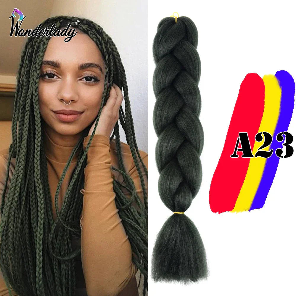 Wonderlady Color Long Colored Braiding Hair Jumbo Braids