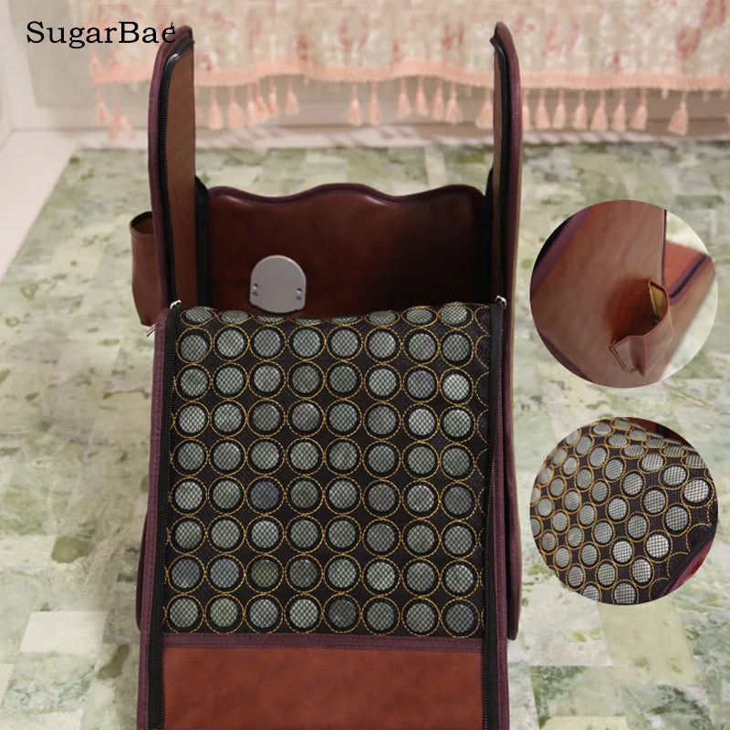 Jade Stone Massage Cushion Thermal Foot Barrel Mattress