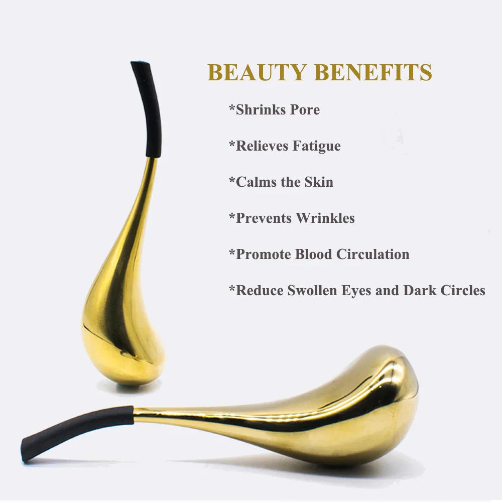 Gold Ice Globes Facial Massage Cryoballs Face