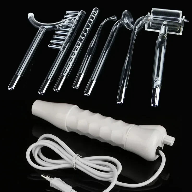 Red Or Violet Ray Electrodes Glass Tube Wand