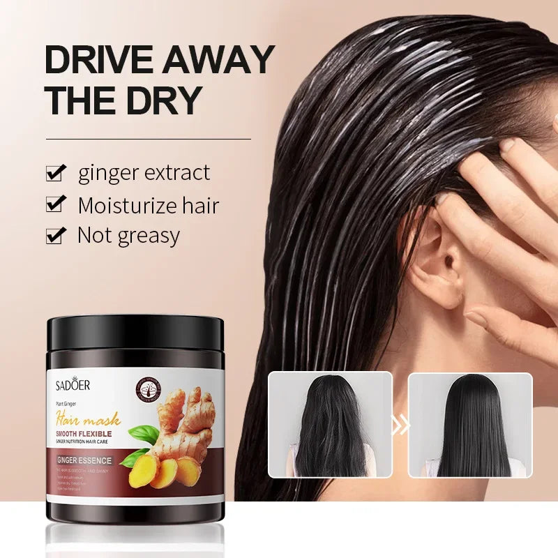 Ginger Shampoo Conditioner Mask Promote Hair Growth And