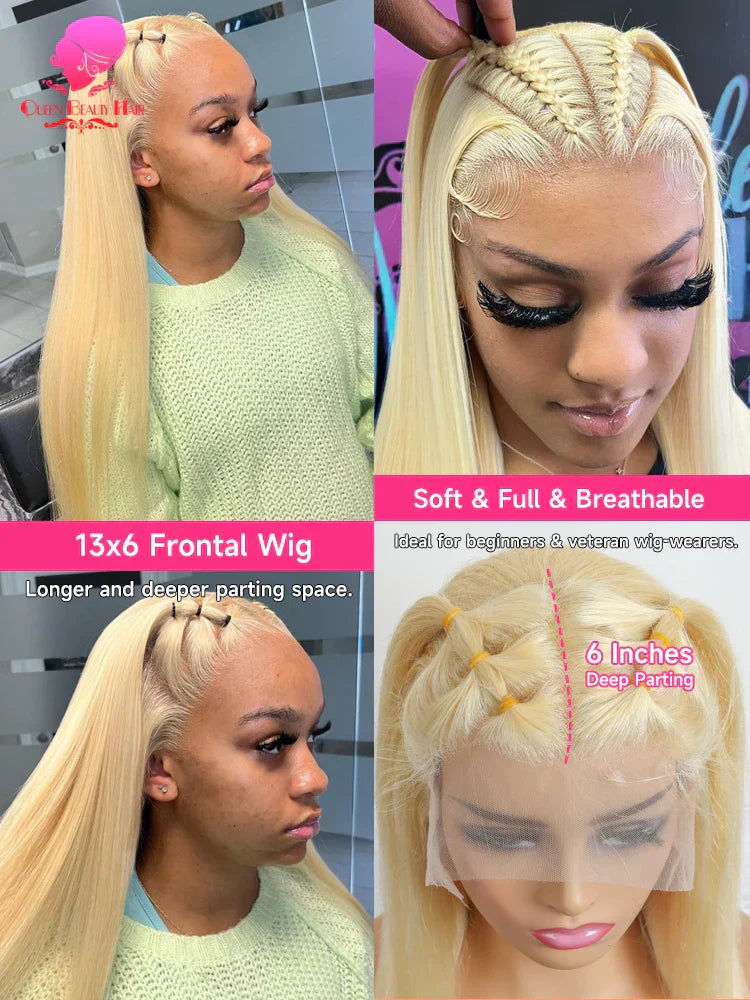 Full Lace Wig Human Hair Pre Plucked Blonde