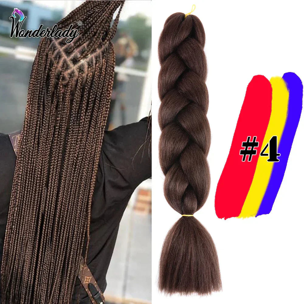 Wonderlady Color Long Colored Braiding Hair Jumbo Braids
