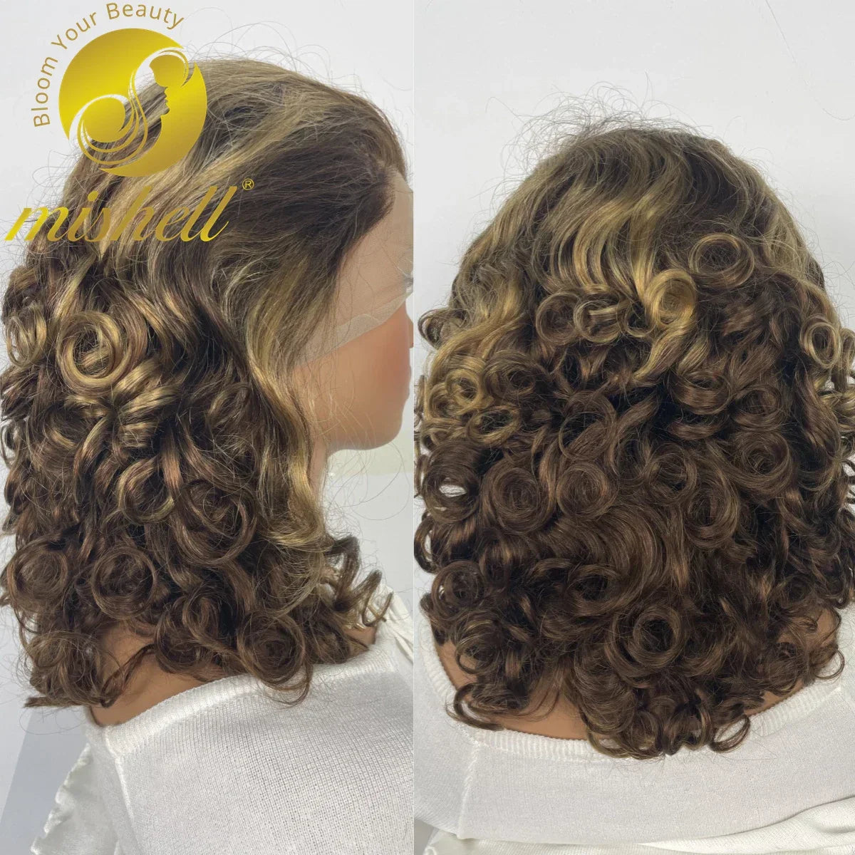 Density J Burgundy Bouncy Curly Human Hair