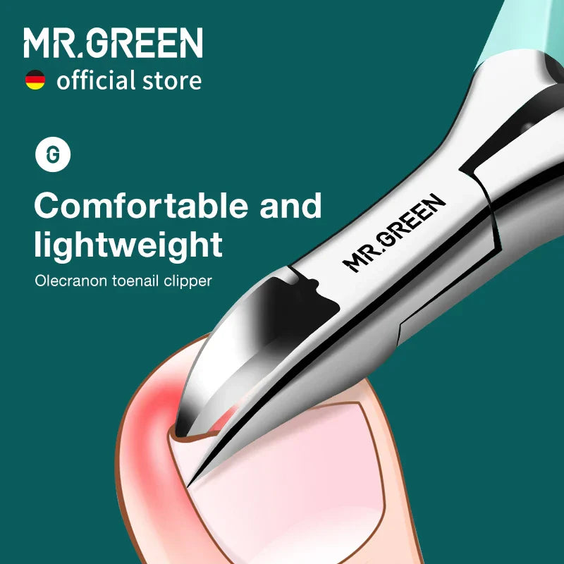 Mr.Green Ingrown Nail Clippers Toenail Cutter Stainless Steel