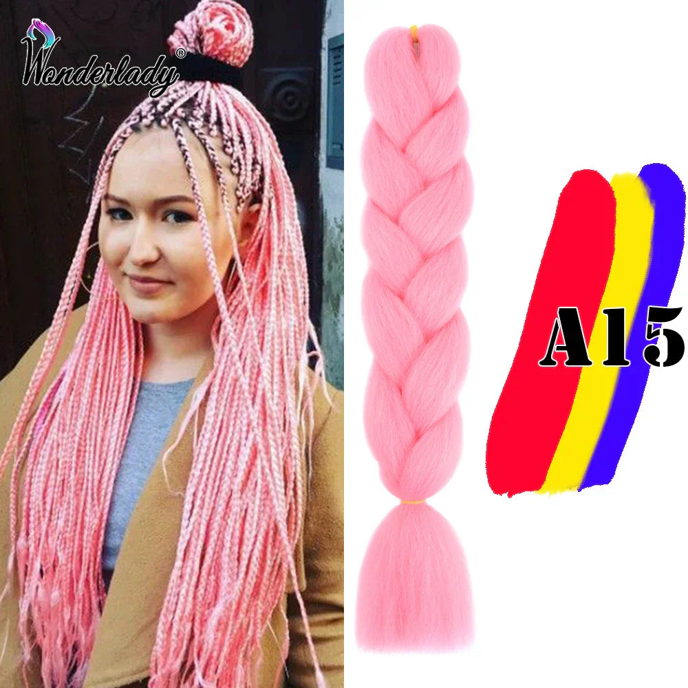 Wonderlady Color Long Colored Braiding Hair Jumbo Braids
