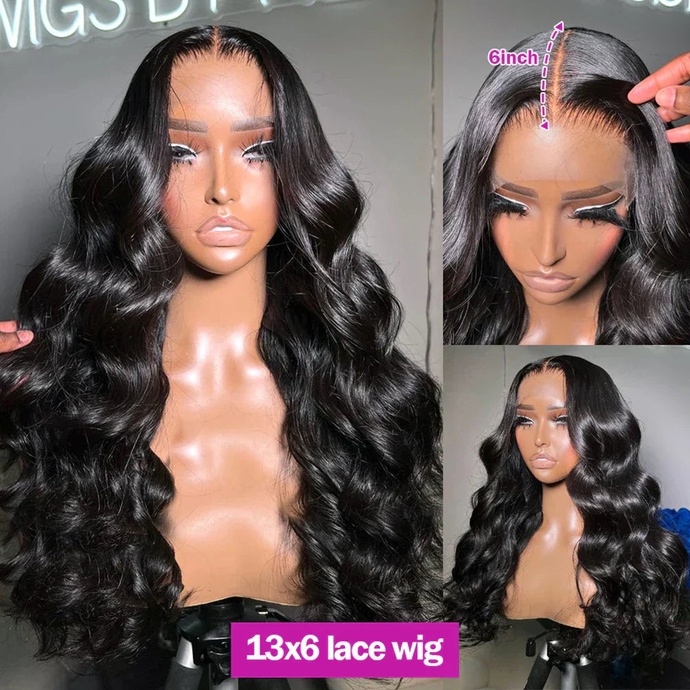 Hd Transparent Body Wave Lace Front Wig