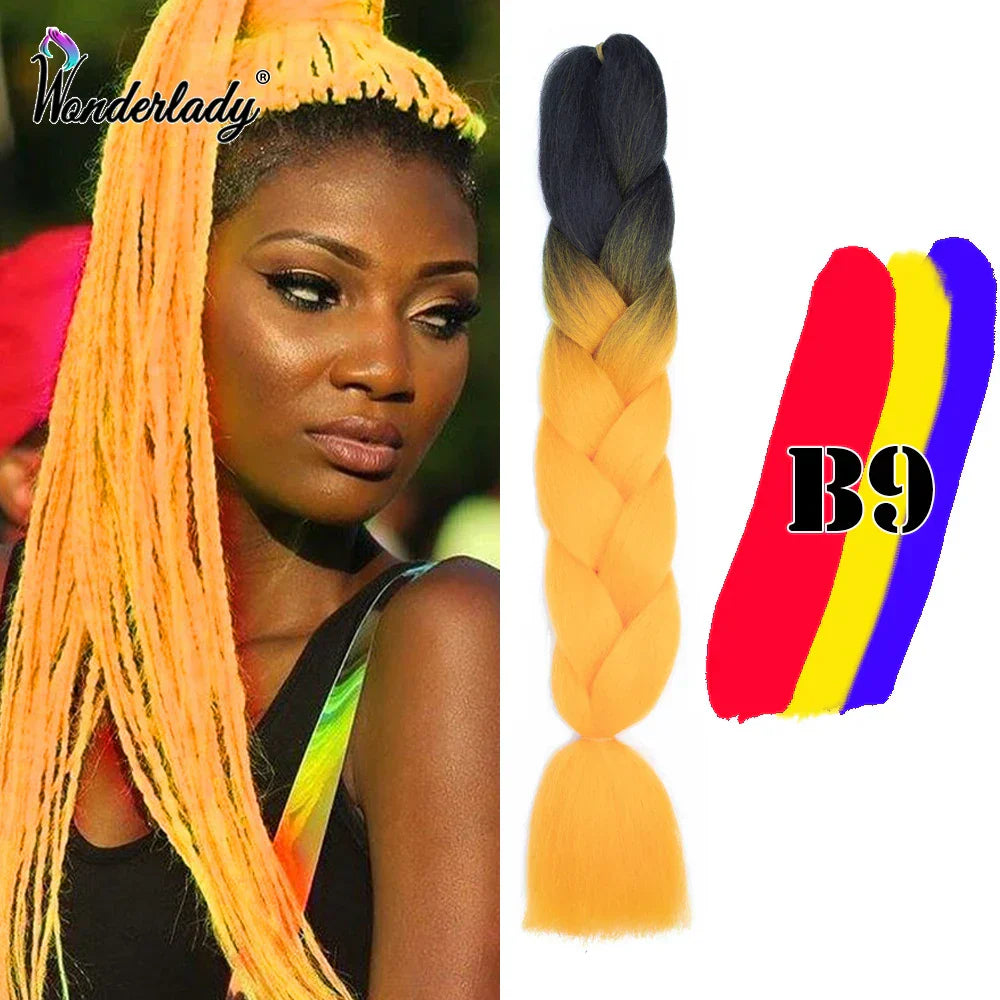 Wonderlady Color Long Colored Braiding Hair Jumbo Braids