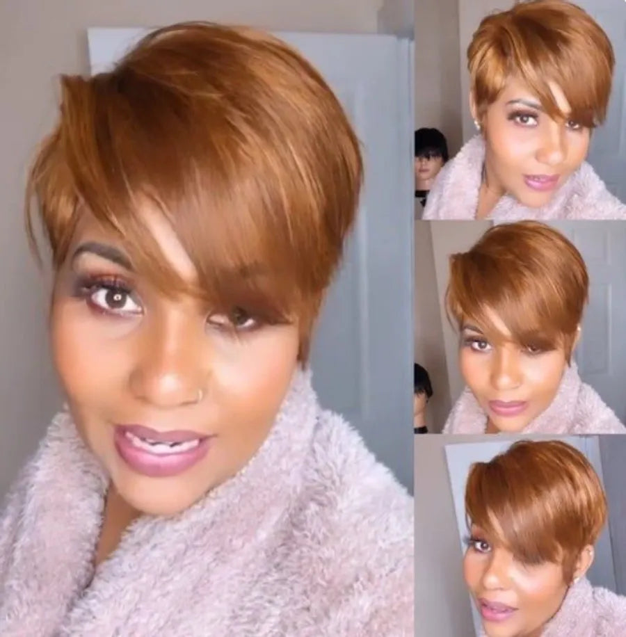 Wigera Highlight Synthetic Pixie Cut Wigs Short Hairstyles