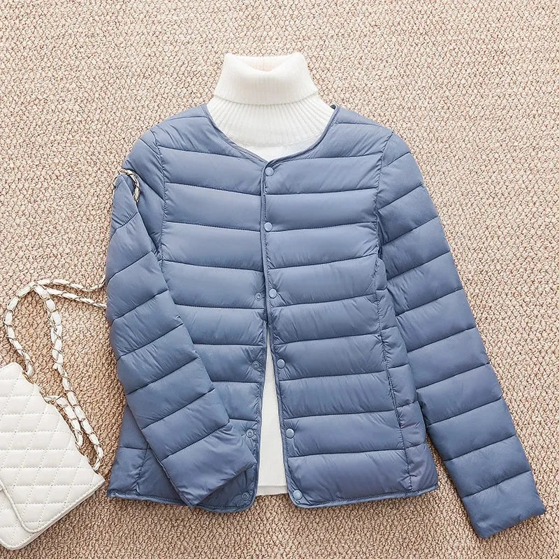 New Women Cotton Jacket Autumn Winter Ultra Light