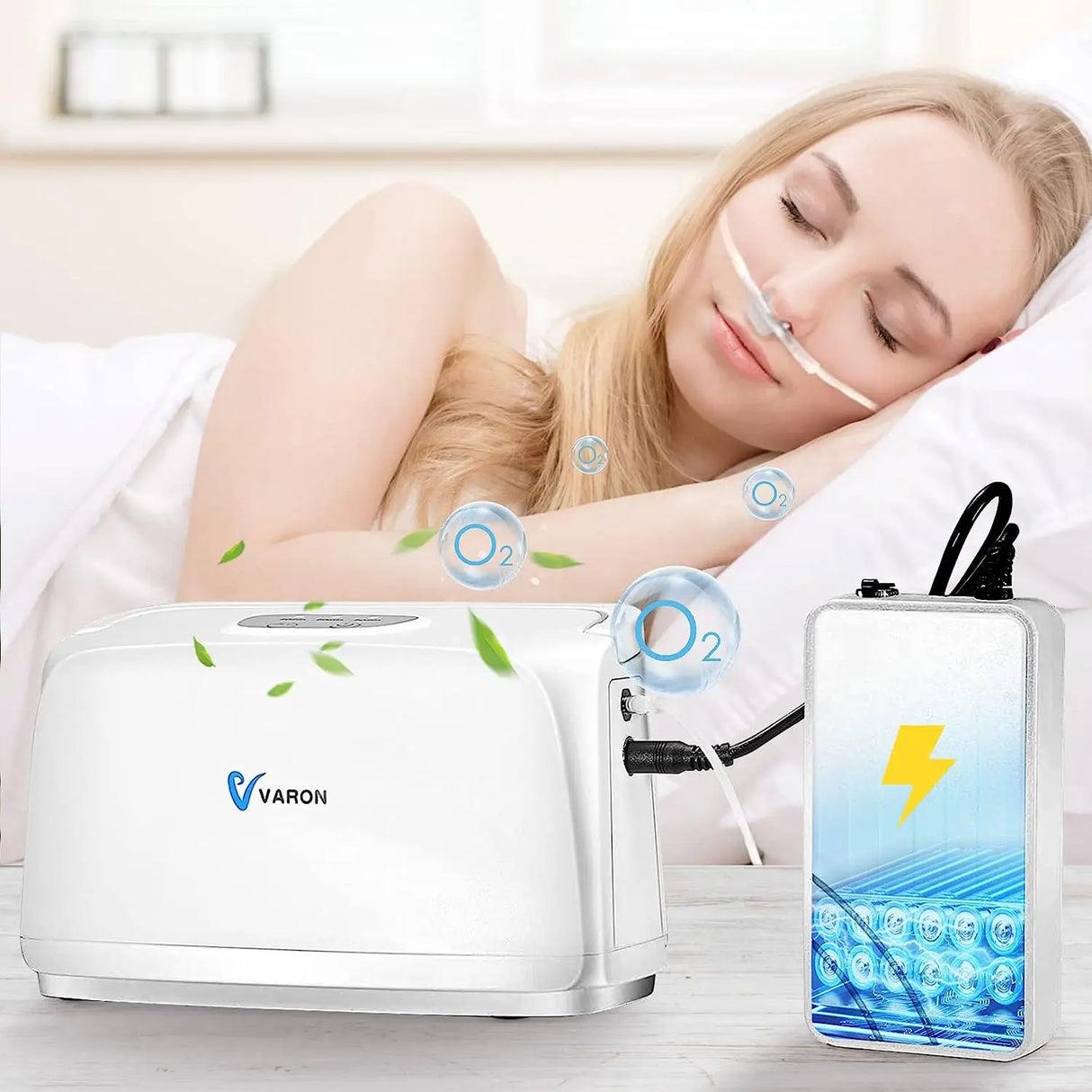 Varon Portable Oxygen Concentrator Household Small Battery