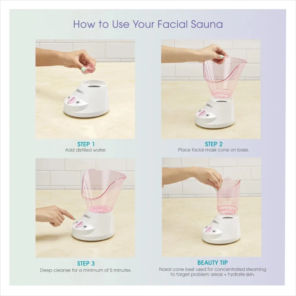 True Glow Facial Sauna Moisturizer - Home Beauty Steamer