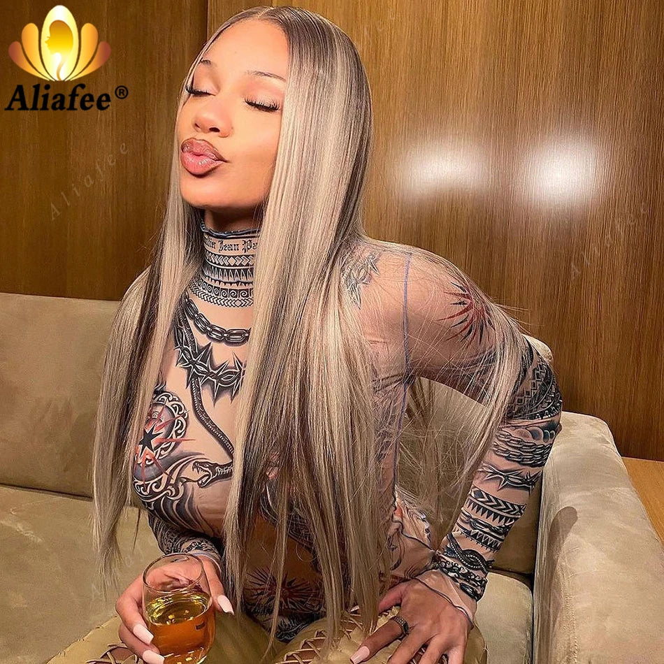 Highlight Hd X Lace Frontal Wig Human Hair