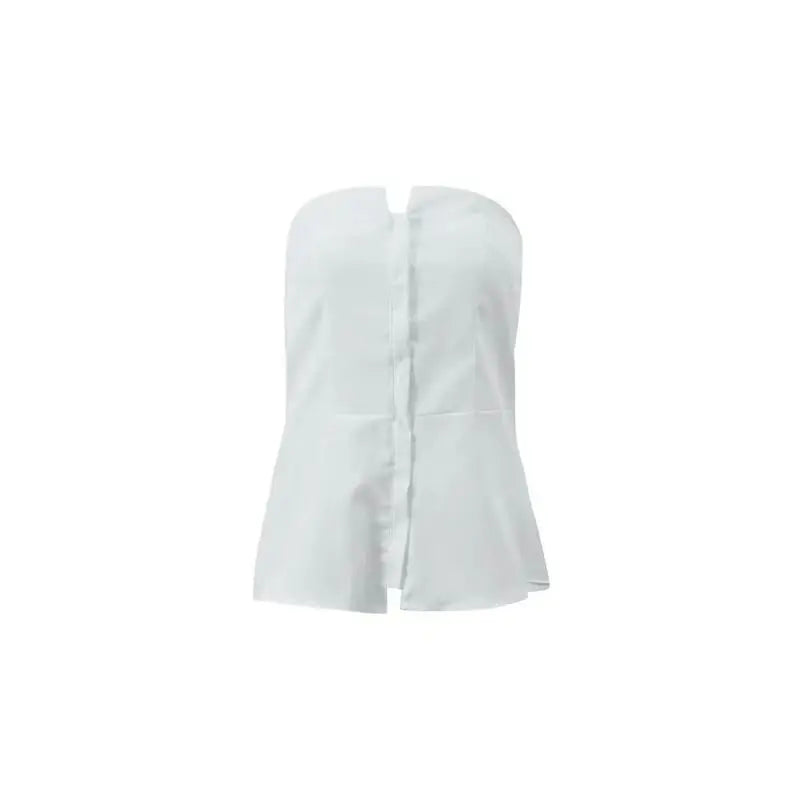 Spring Summer New Sexy Off-Shoulder Sleeveless Slim Blouses