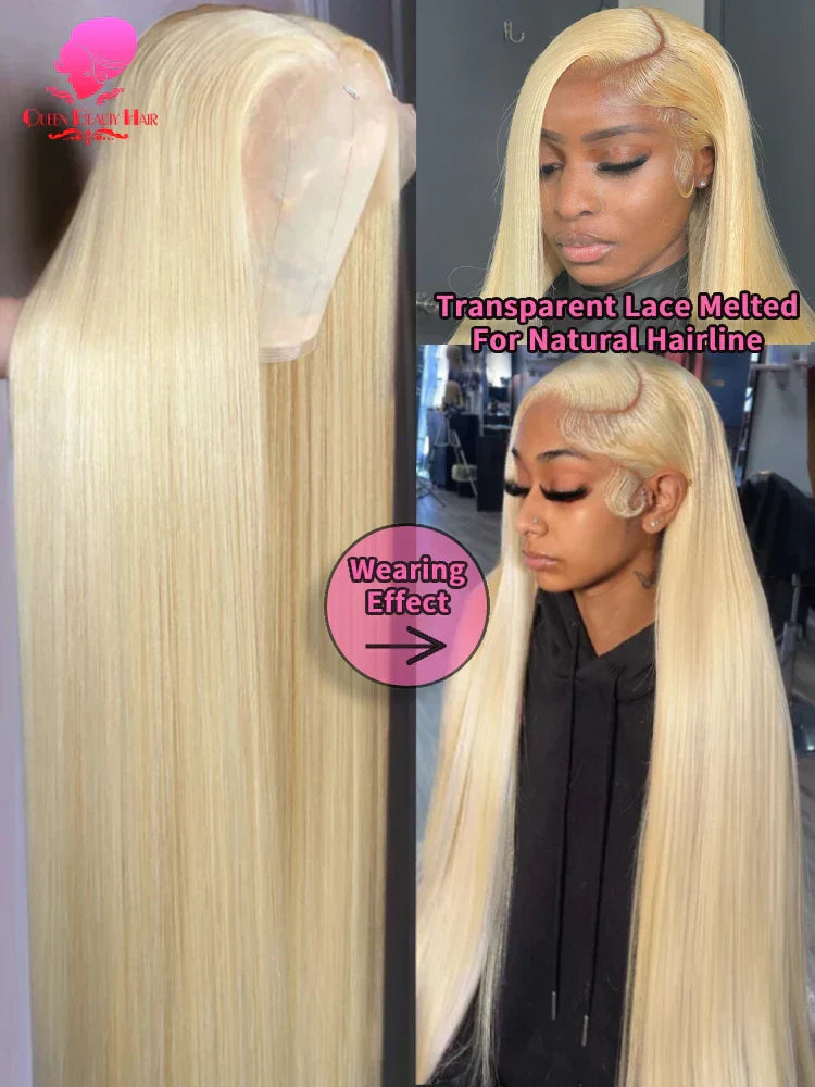 Full Lace Wig Human Hair Pre Plucked Blonde
