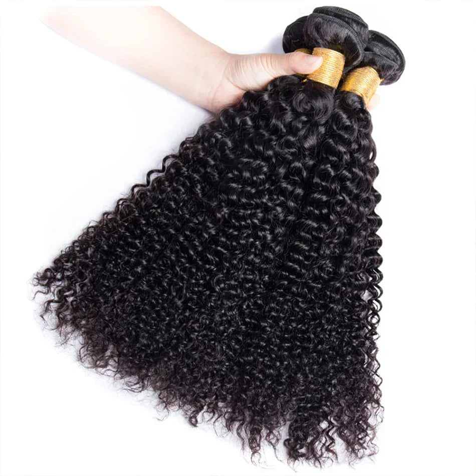 Human Hair Kinky Curly Bundles Raw Hair